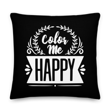 22″×22″ Color Me Happy Premium Pillow by Design Express