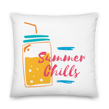 22″×22″ Drink Summer Chills Premium Pillow by Design Express