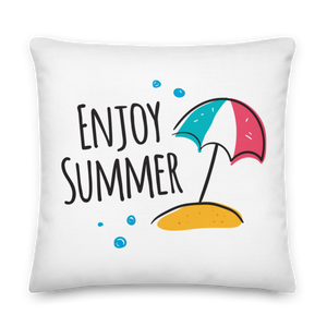 22″×22″ Enjoy Summer Premium Pillow by Design Express