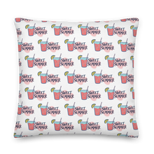 22″×22″ Drink Sweet Summer Premium Pillow by Design Express