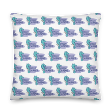 22″×22″ Seahorse Hello Summer Premium Pillow by Design Express