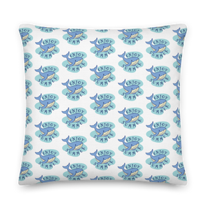 22″×22″ Whale Enjoy Summer Premium Pillow by Design Express