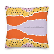 22″×22″ Surround Yourself with Happiness Premium Pillow by Design Express