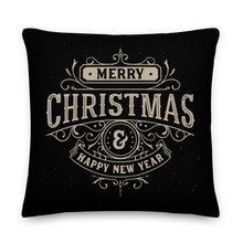 22″×22″ Merry Christmas & Happy New Year Premium Pillow by Design Express