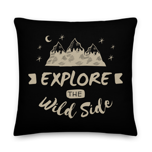 22″×22″ Explore the Wild Side Premium Pillow by Design Express