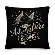 22″×22″ The Adventure Begins Premium Pillow by Design Express