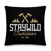 22″×22″ Stay Wild Outdoor Premium Pillow by Design Express