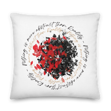 22″×22″ Nothing is more abstarct than reality Circle Premium Pillow by Design Express