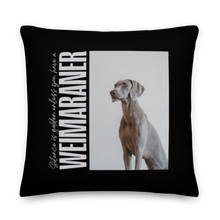 22″×22″ Weimaraner Premium Pillow by Design Express