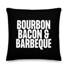 Bourbon Bacon & Barbeque (Funny) Premium Pillow