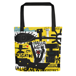 Default Title Basquiat Style Tote bag by Design Express