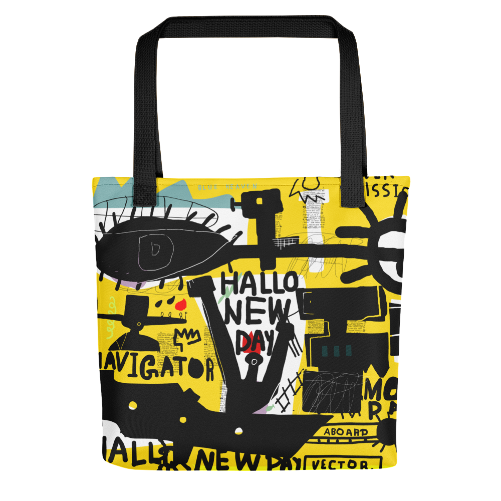 Default Title Basquiat Style Tote bag by Design Express