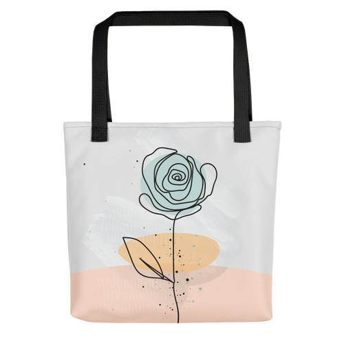 Default Title Pasty Flower Line Tote bag by Design Express