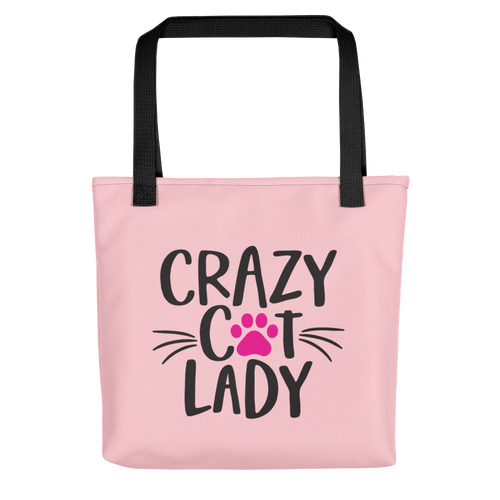 Default Title Crazy Cat Lady (Cat Lover) Funny Tote bag by Design Express