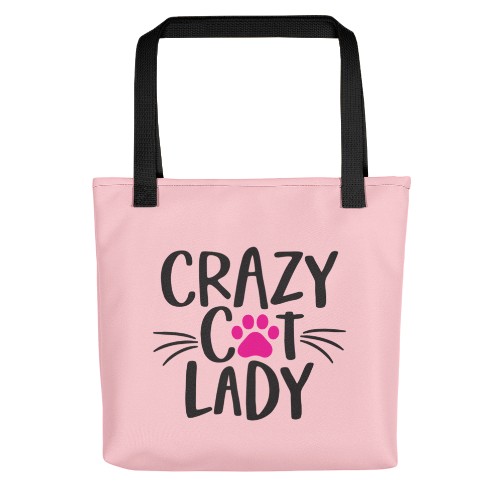 Default Title Crazy Cat Lady (Cat Lover) Funny Tote bag by Design Express