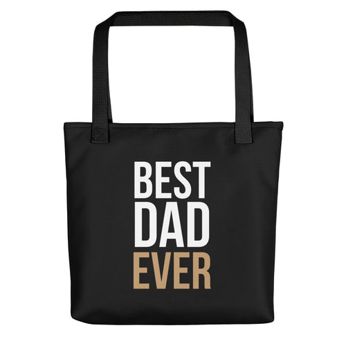 Default Title Best Dad Ever Funny Tote bag by Design Express