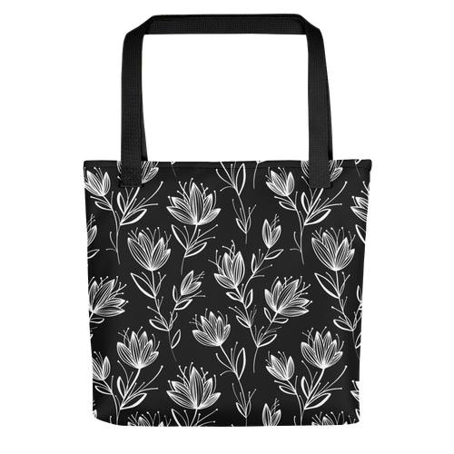 Default Title Leaf Line Pattern Tote bag by Design Express