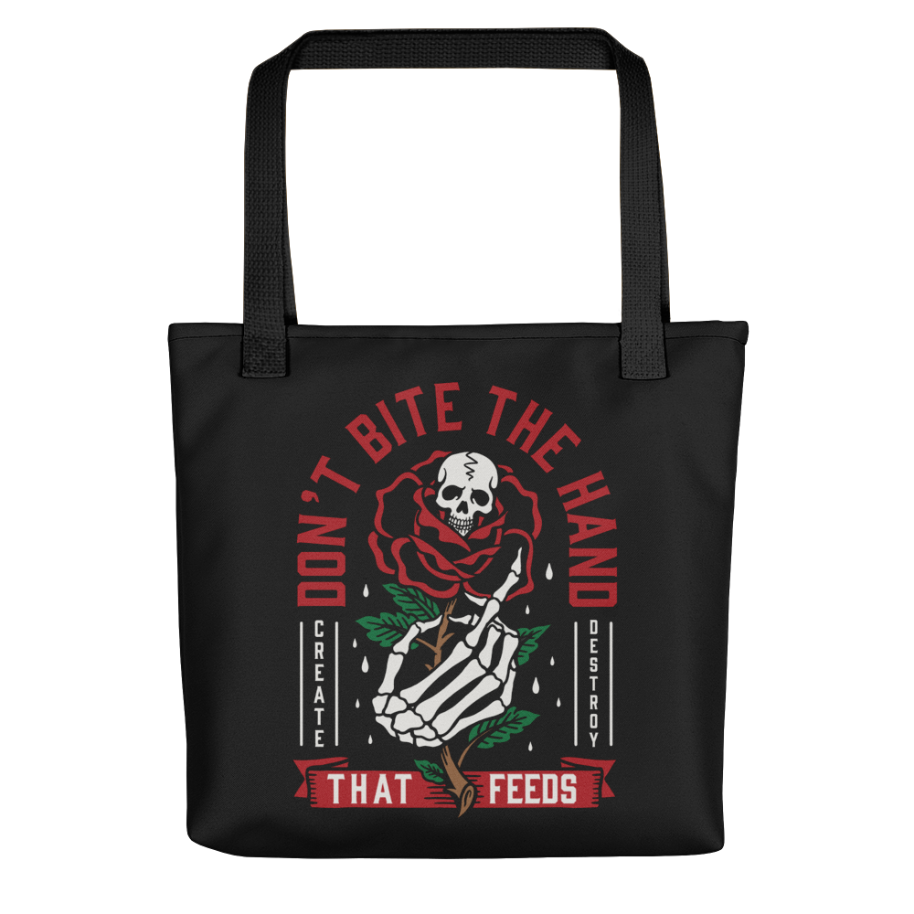 Default Title Don't Bite The Hand That Feeds Tote bag by Design Express