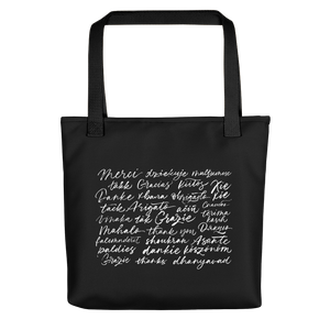 Default Title Thank You Various Language Tote bag by Design Express