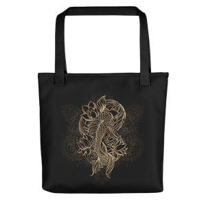 Default Title Gold Koi Fish Tote bag by Design Express