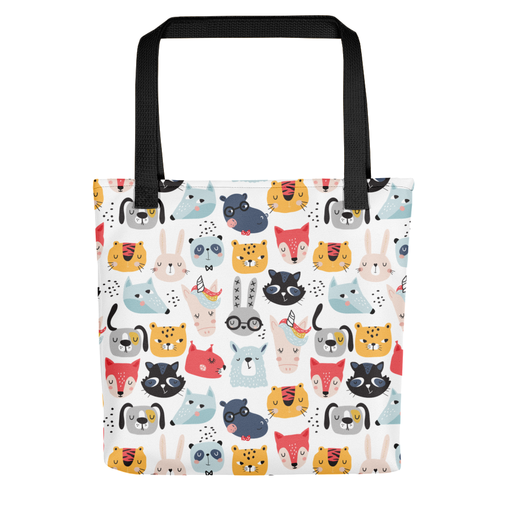 Default Title Funny Animal Pattern Tote bag by Design Express