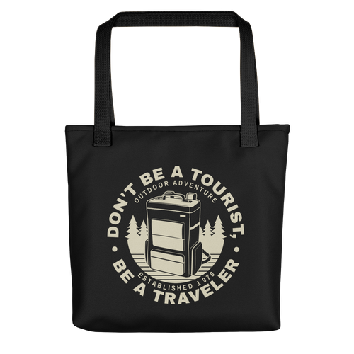 Default Title Don't Be Tourist, Be A Traveller Tote Bag by Design Express