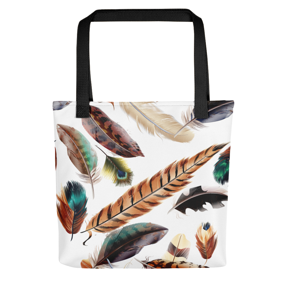 Default Title Feathers Pattern Tote bag by Design Express