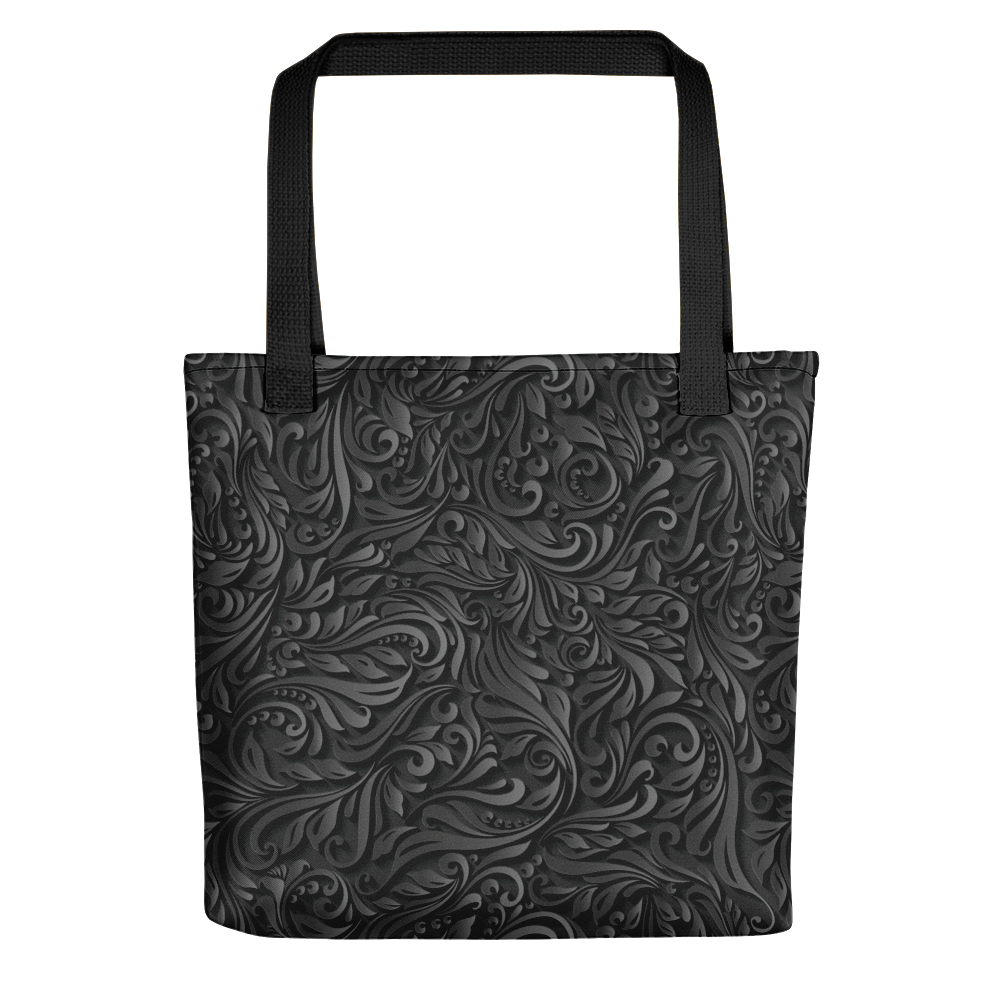 Default Title 3D Black Ornament Pattern Tote bag by Design Express