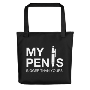 Default Title My pen is bigger than yours (Funny) Tote bag by Design Express