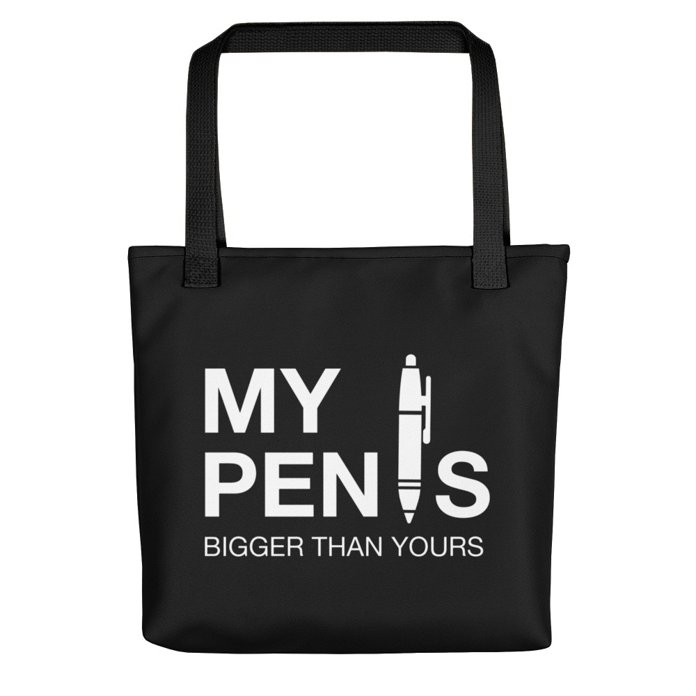 Default Title My pen is bigger than yours (Funny) Tote bag by Design Express