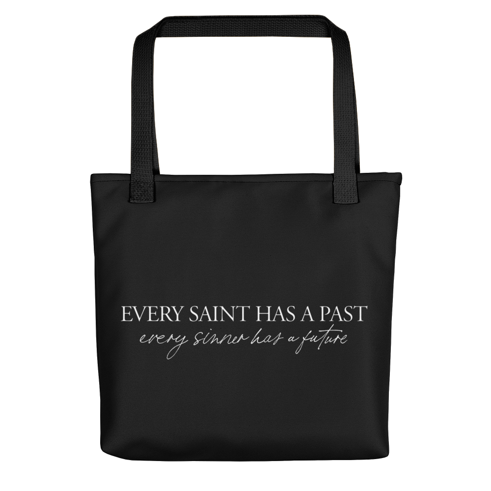 Default Title Every saint has a past (Quotes) Tote bag by Design Express