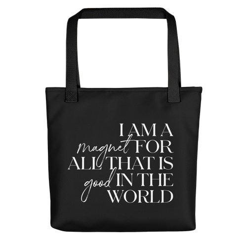 Default Title I'm a magnet for all that is good in the world (motivation) Tote bag by Design Express