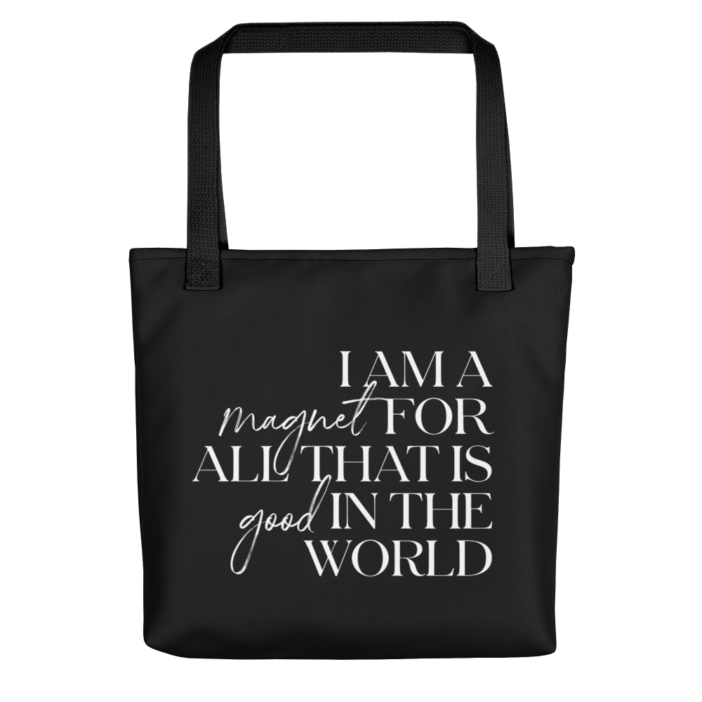 Default Title I'm a magnet for all that is good in the world (motivation) Tote bag by Design Express