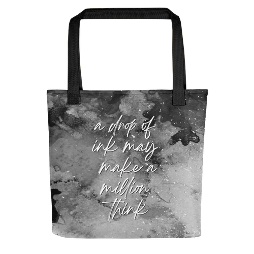 Default Title a drop of ink may make a million think Tote bag by Design Express