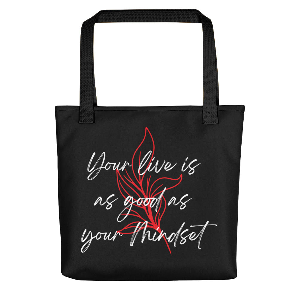 Default Title Your life is as good as your mindset Tote bag by Design Express