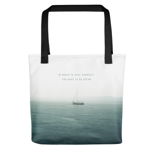 Default Title In order to heal yourself, you have to be ocean Tote bag by Design Express