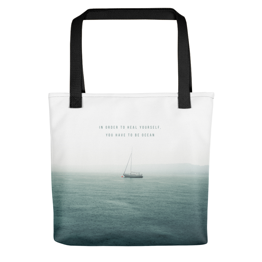 Default Title In order to heal yourself, you have to be ocean Tote bag by Design Express