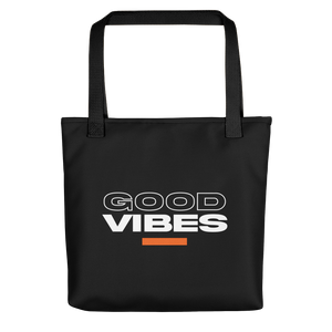 Default Title Good Vibes Text Tote bag by Design Express