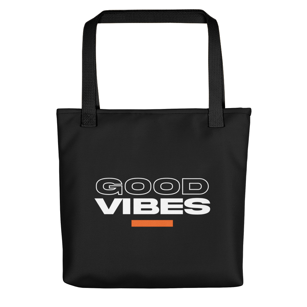 Default Title Good Vibes Text Tote bag by Design Express