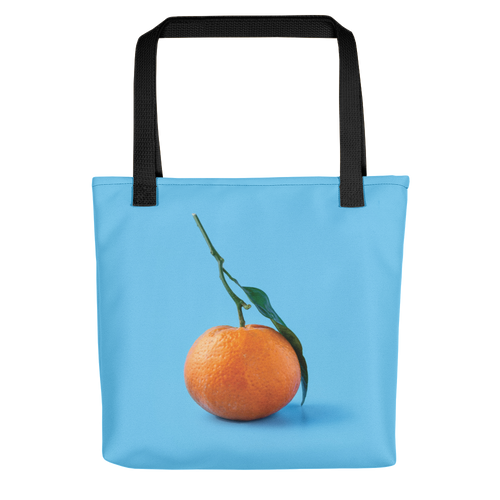 Default Title Orange on Blue Tote bag by Design Express