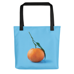 Default Title Orange on Blue Tote bag by Design Express