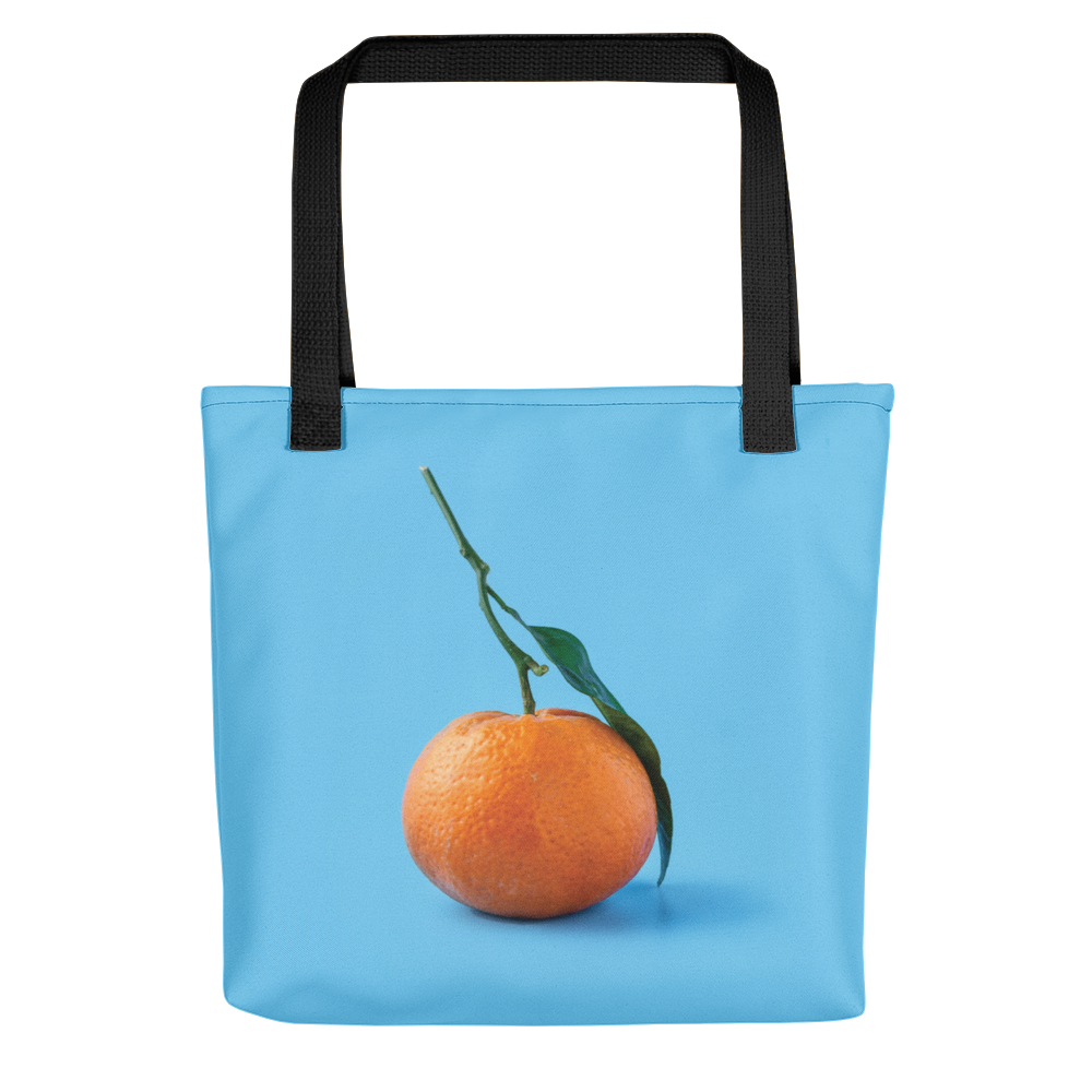 Default Title Orange on Blue Tote bag by Design Express