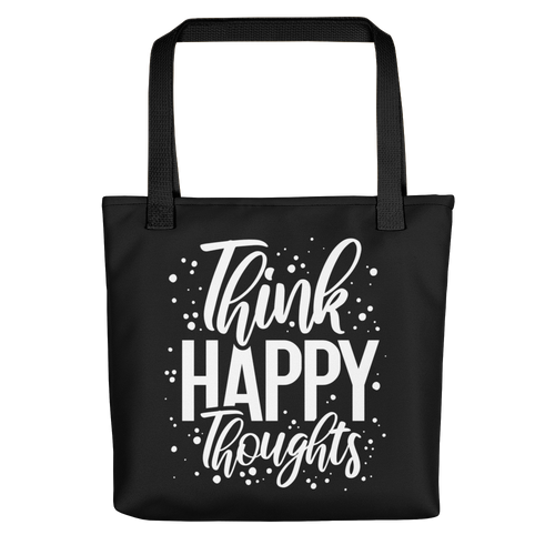 Default Title Think Happy Thoughts Tote bag by Design Express