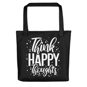 Default Title Think Happy Thoughts Tote bag by Design Express