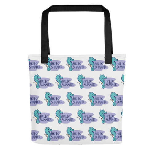 Default Title Seahorse Hello Summer Tote bag by Design Express