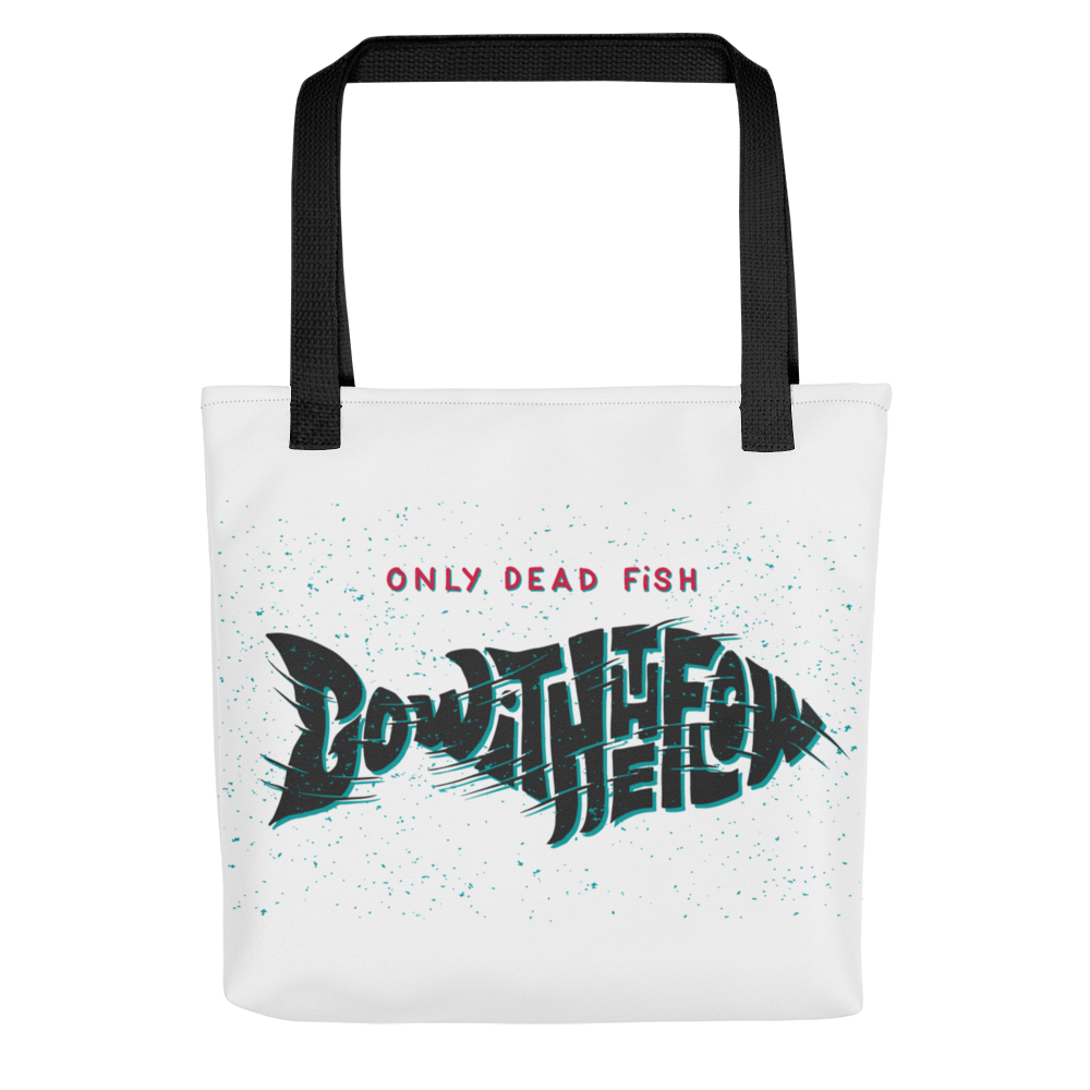 Default Title Only Dead Fish Go with the Flow Tote bag by Design Express