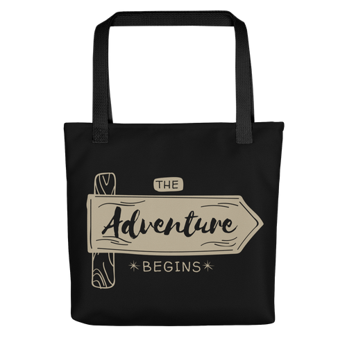 Default Title the Adventure Begin Tote bag by Design Express