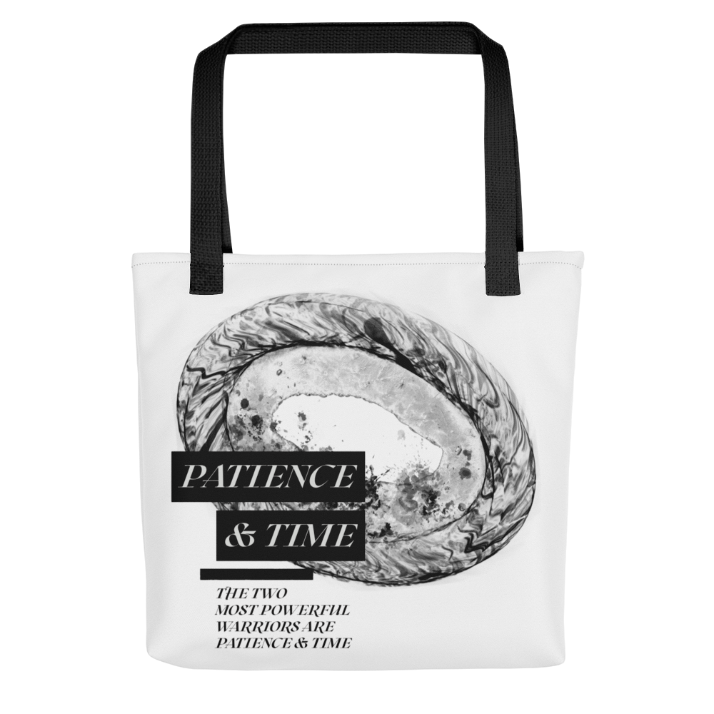 Default Title Patience & Time Tote bag by Design Express