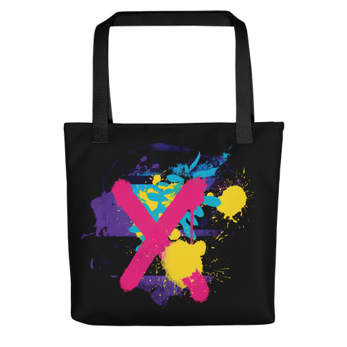 Default Title Abstract Series 01 Tote Bag Black by Design Express