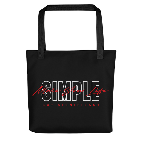 Default Title Make Your Life Simple But Significant Tote Bag by Design Express